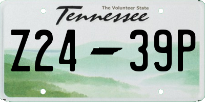 TN license plate Z2439P