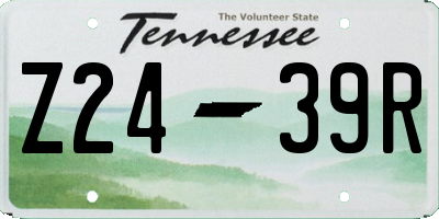 TN license plate Z2439R