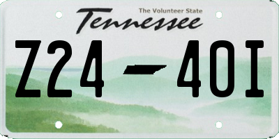 TN license plate Z2440I