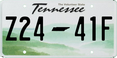 TN license plate Z2441F