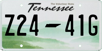 TN license plate Z2441G