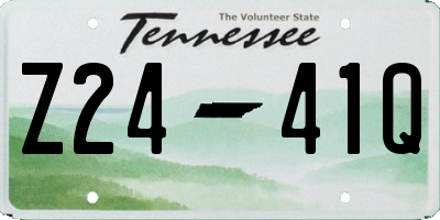 TN license plate Z2441Q