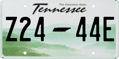 TN license plate Z2444E