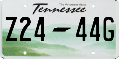 TN license plate Z2444G