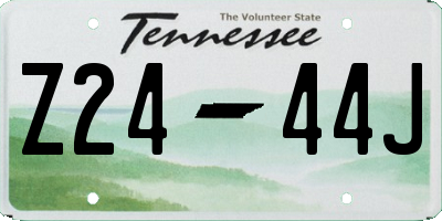 TN license plate Z2444J