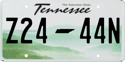 TN license plate Z2444N
