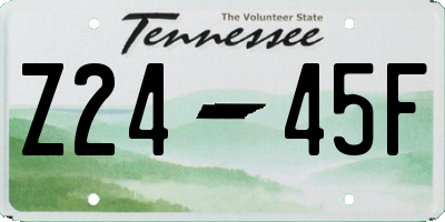 TN license plate Z2445F