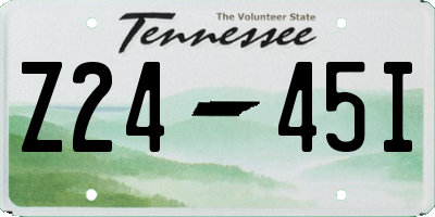 TN license plate Z2445I