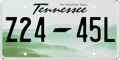 TN license plate Z2445L