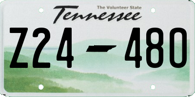 TN license plate Z2448O