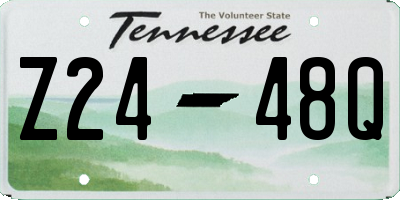 TN license plate Z2448Q