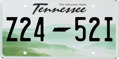 TN license plate Z2452I