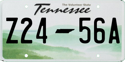 TN license plate Z2456A