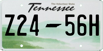 TN license plate Z2456H