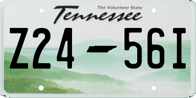 TN license plate Z2456I