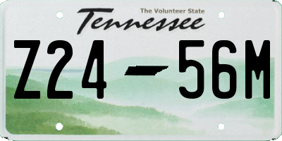 TN license plate Z2456M