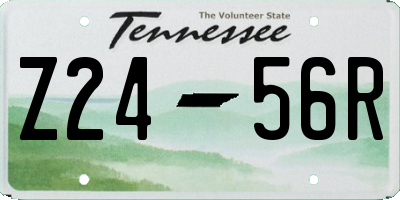 TN license plate Z2456R