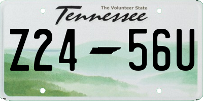 TN license plate Z2456U