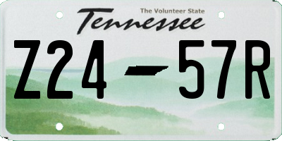 TN license plate Z2457R