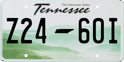 TN license plate Z2460I
