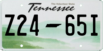TN license plate Z2465I