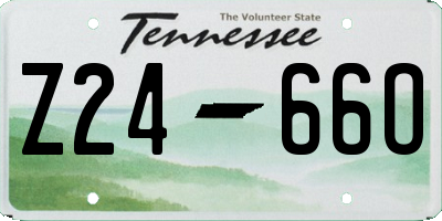 TN license plate Z2466O