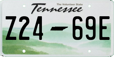 TN license plate Z2469E