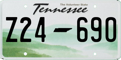 TN license plate Z2469O