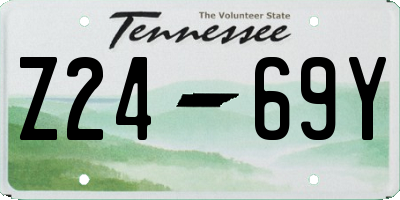 TN license plate Z2469Y