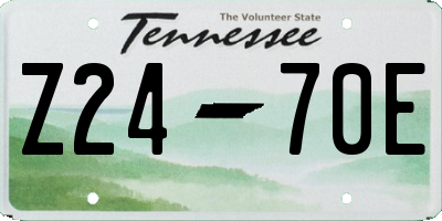 TN license plate Z2470E