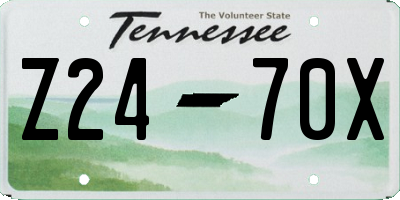 TN license plate Z2470X