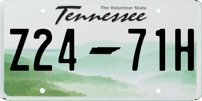TN license plate Z2471H