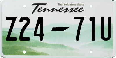 TN license plate Z2471U