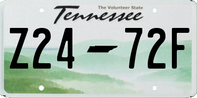 TN license plate Z2472F