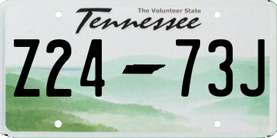 TN license plate Z2473J