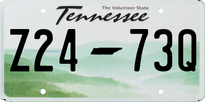 TN license plate Z2473Q