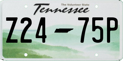 TN license plate Z2475P