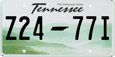 TN license plate Z2477I
