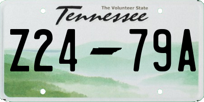 TN license plate Z2479A