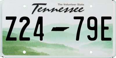 TN license plate Z2479E