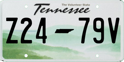 TN license plate Z2479V