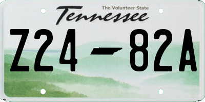 TN license plate Z2482A