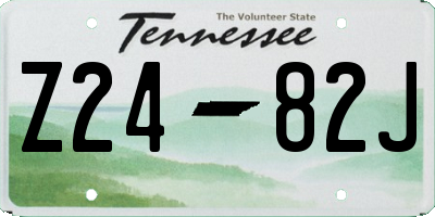 TN license plate Z2482J