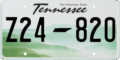 TN license plate Z2482O