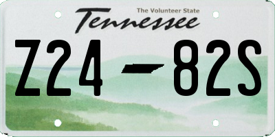 TN license plate Z2482S