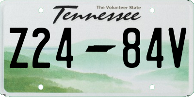 TN license plate Z2484V
