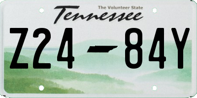 TN license plate Z2484Y