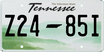 TN license plate Z2485I