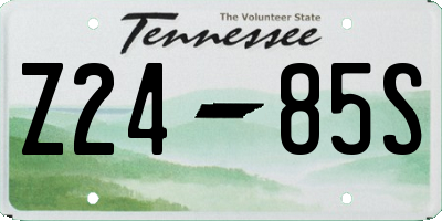 TN license plate Z2485S