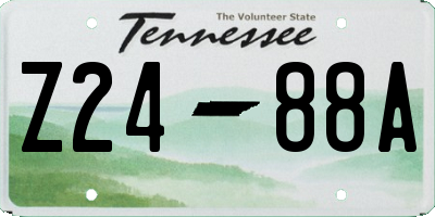 TN license plate Z2488A